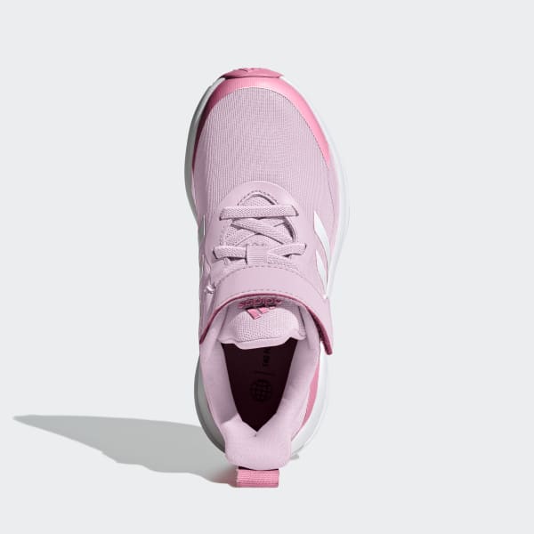 Pink FortaRun Elastic Lace Top Strap Running Shoes