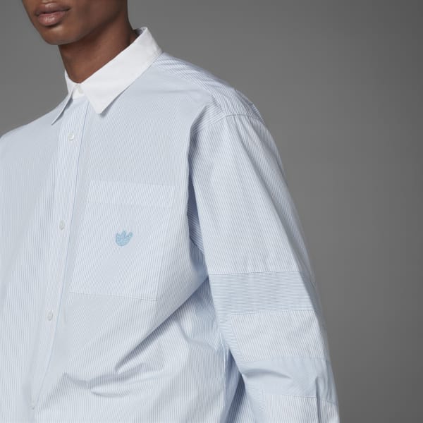 Adidas blue new arrivals striped shirt