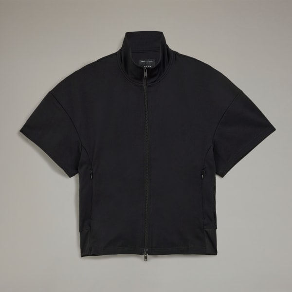 【送料無料/新品】 adidas Free | Black - Top Track Sleeve Short 3-Stripes Y-3 スーツ・フォーマル・ドレス