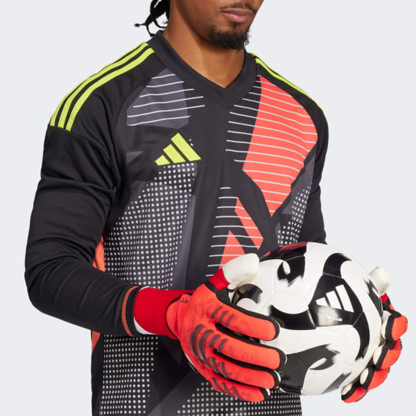 cervená Rukavice Predator Pro Fingersave Goalkeeper
