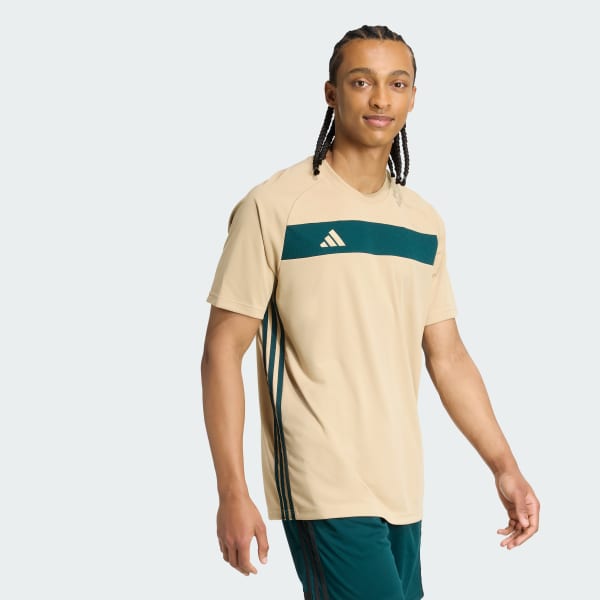 beige Tiro 25 Essentials Voetbalshirt