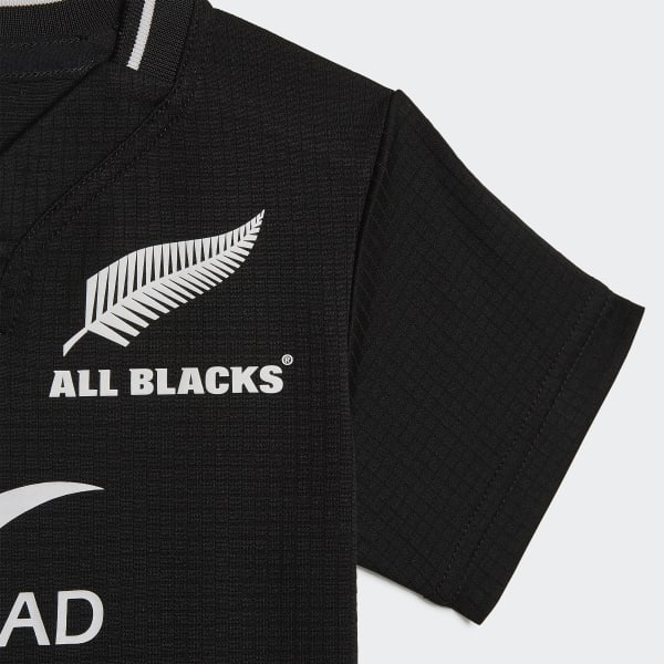 Svart All Blacks Rugby Replica Home Baby Kit