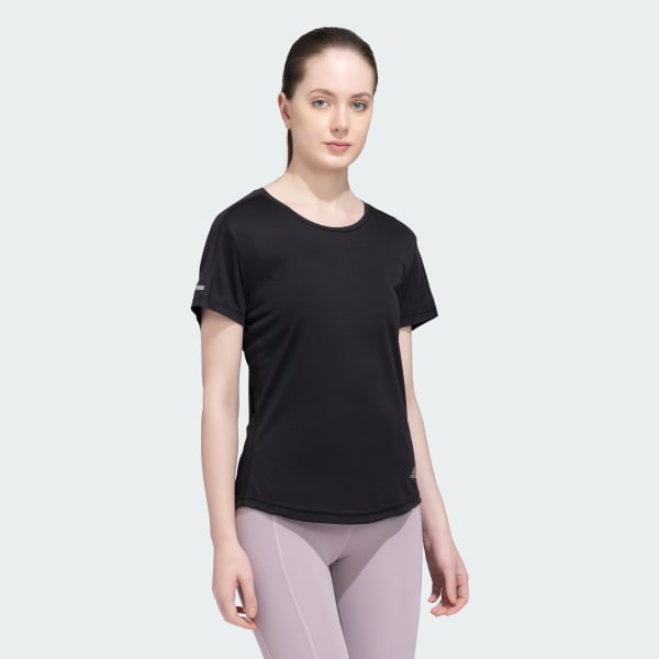 Black RUN IT TEE