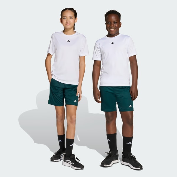Green Train Essentials Logo Regular Fit Shorts Kids