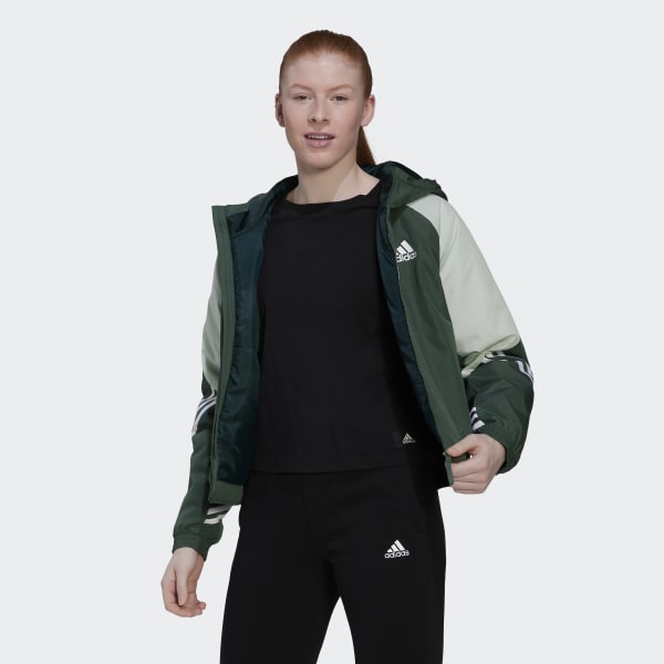Green Back to Sport Hooded Jacket TW373