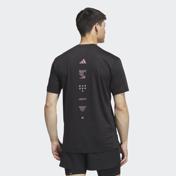 Schwarz Yoga Training T-Shirt