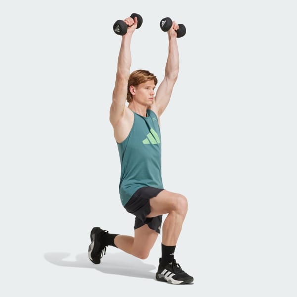 Turquesa Playera Sin Mangas CLIMACOOL Category Training Graphic