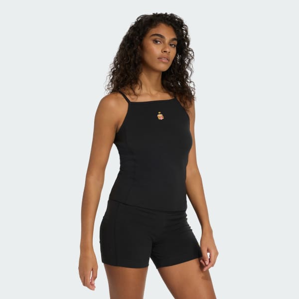 Negro Playera sin mangas adidas X Fortnite acanalada