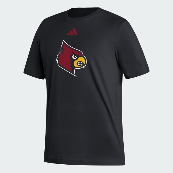 Louisville Cardinals adidas Short Sleeve Shirt Men's Black New L