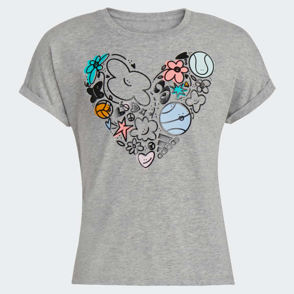Grey Heather Dolman Tee (Extended Size)