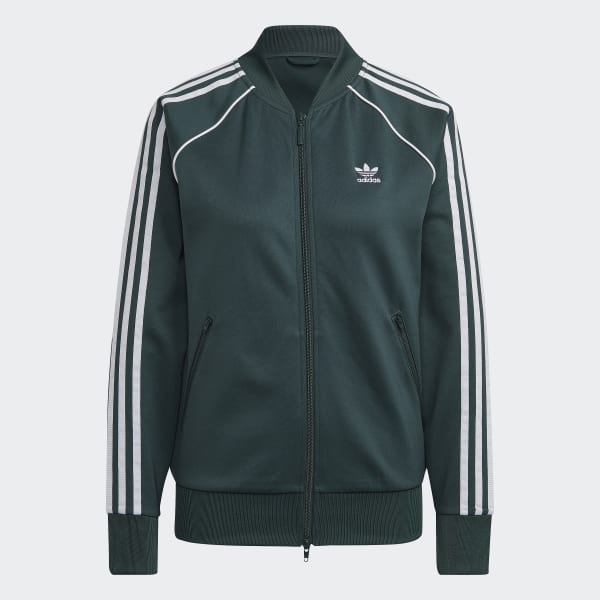 adidas Women's Lifestyle Primeblue SST Track Jacket - Green adidas US