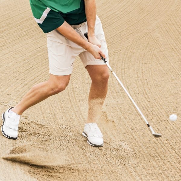 Mens pleated golf shorts sales