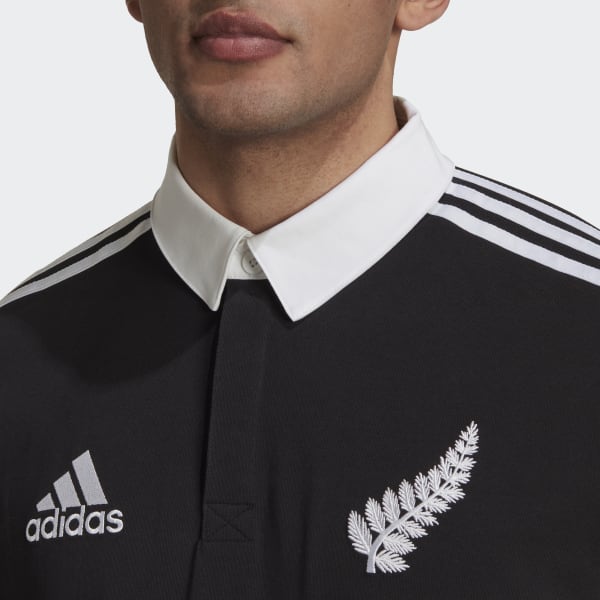 Svart All Blacks Rugby Heritage Polo Shirt TW056