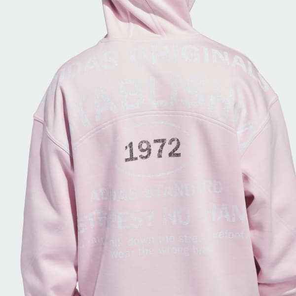 adidas ORIGINALS SHOEMAKER GRAPHIC HOODIE - Pink | Free Shipping