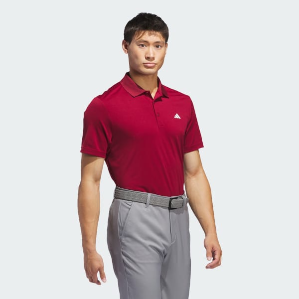 Burgundy Adi Performance Polo Shirt