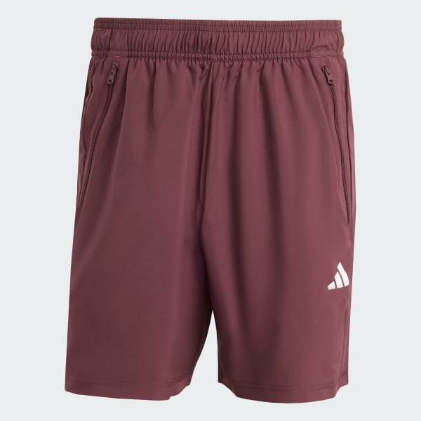 Burgundy Train Essentials Woven Training Shorts