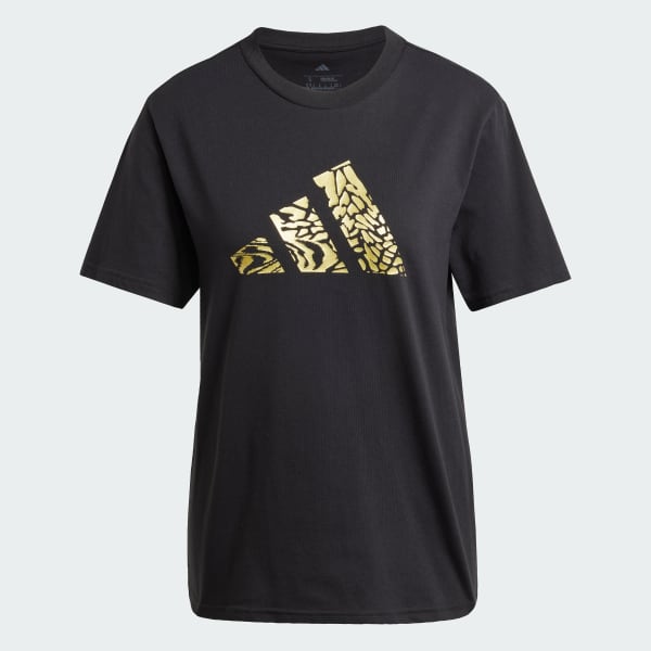 Negro Polera Tech Metallic Graphic