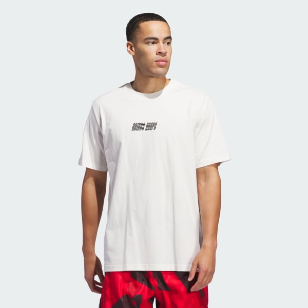White adidas Hoops Graphic Tee