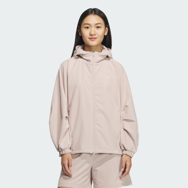 ブラウン Luxflow ルーズフィット ストレッチウーブン ジャケット