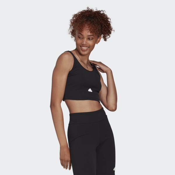 Czerń Rib Cropped Top UB015
