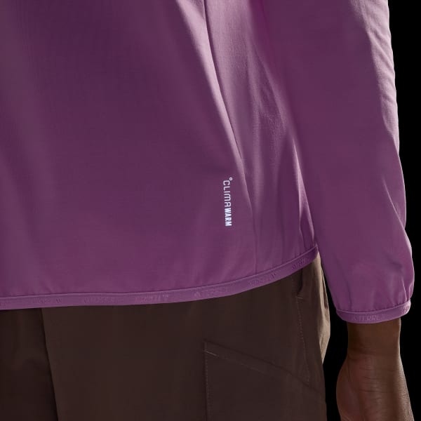 adidas Terrex Multi CLIMAWARM Half-Zip Tech Fleece Jacket - Purple