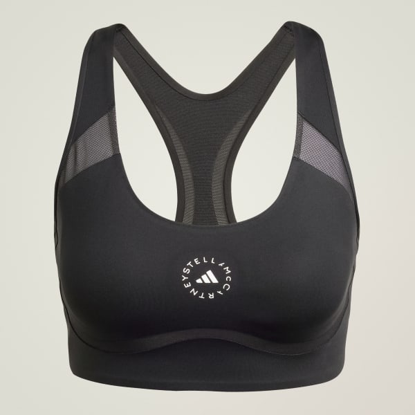 Hitam Bra Training Medium Support adidas by Stella McCartney TruePurpose Power Impact