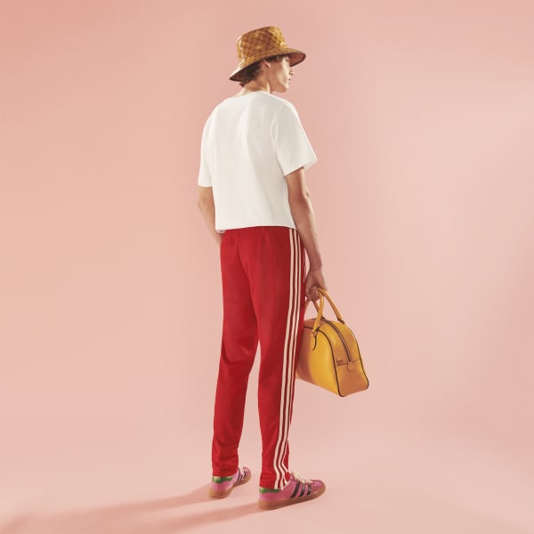 Red adidas x Gucci Cotton Jersey Sweat Pants BUI37