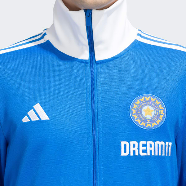 adidas INDIA CRICKET TRAVEL TRACK SUIT Blue adidas India