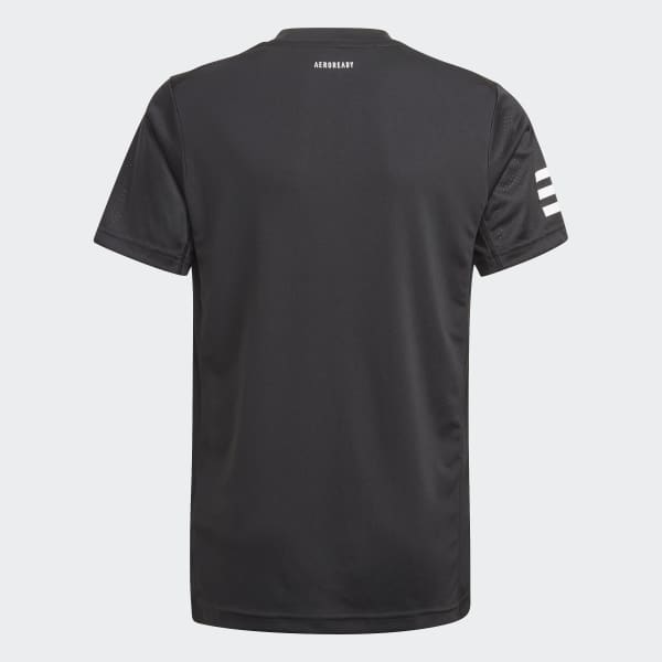 Noir T-shirt Club Tennis 3-Stripes JLO62