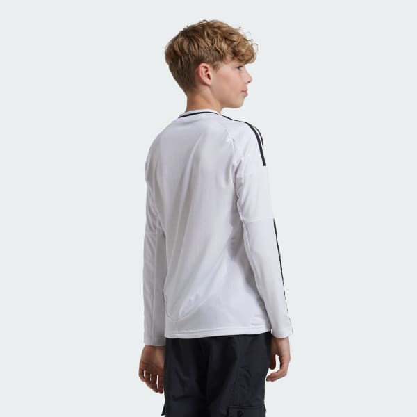 Bianco Maglia Home 24/25 Long Sleeve Junior Real Madrid