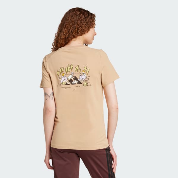 Marrone Codes Doodle Camp Graphic T-Shirt