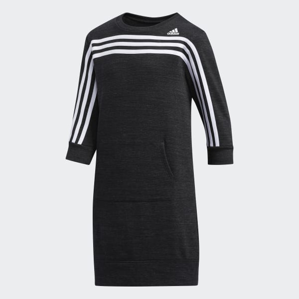 adidas French Terry Stripe Dress - Black | adidas US
