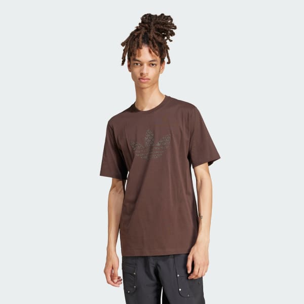 Brown adidas Originals Tee
