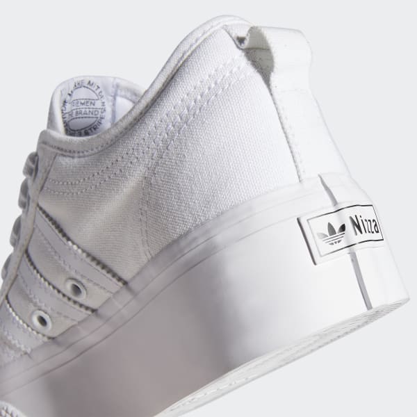 white adidas platform