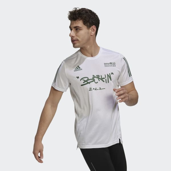 Branco T-shirt da Maratona de Berlim 2022 EBT39