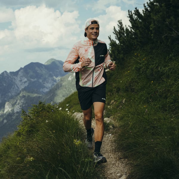 zelená Bunda Terrex Trail Running Printed Wind JMM04
