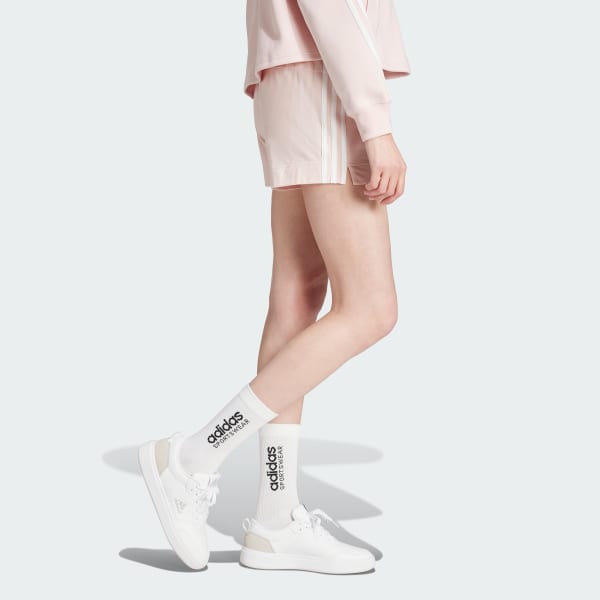 Pink Essentials Slim 3-Stripes Shorts