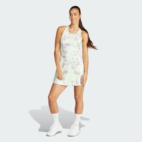 Beige Vestido Floral Tejido Jersey Estampado