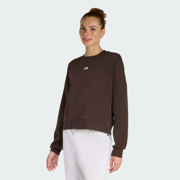 Brown Essentials Small Logo Feelcozy Sweatshirt