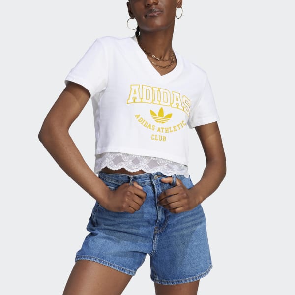 Adidas instinct best sale cropped pintuck