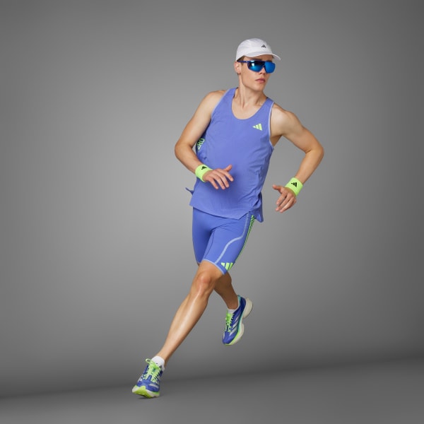 adidas Adizero Promo Running Short Leggings Blue adidas UK