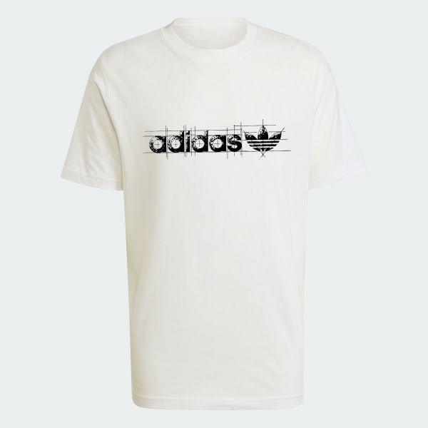 White SUPERSTAR GFX LOOSE TEE