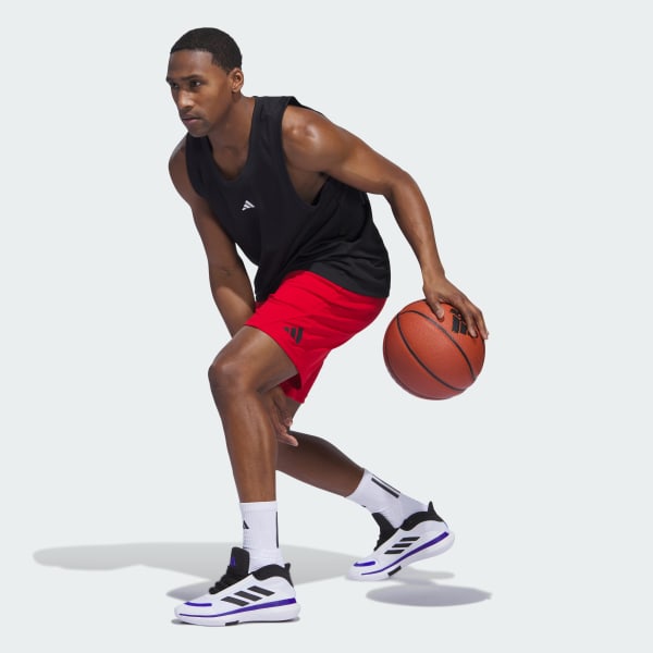 Red Basketball Badge of Sport Shorts