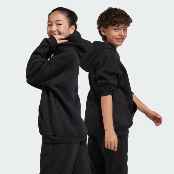 adidas Fleece Hoodie Kids - Black | adidas Australia