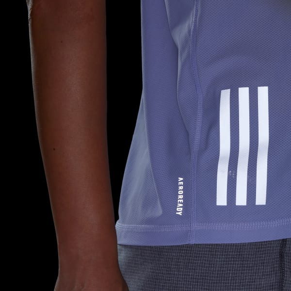 adidas Own The Run Tank Top - Purple | Free Shipping with