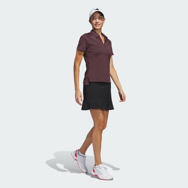 adidas Ultimate365 Heathered Twistknit Polo Shirt - Red