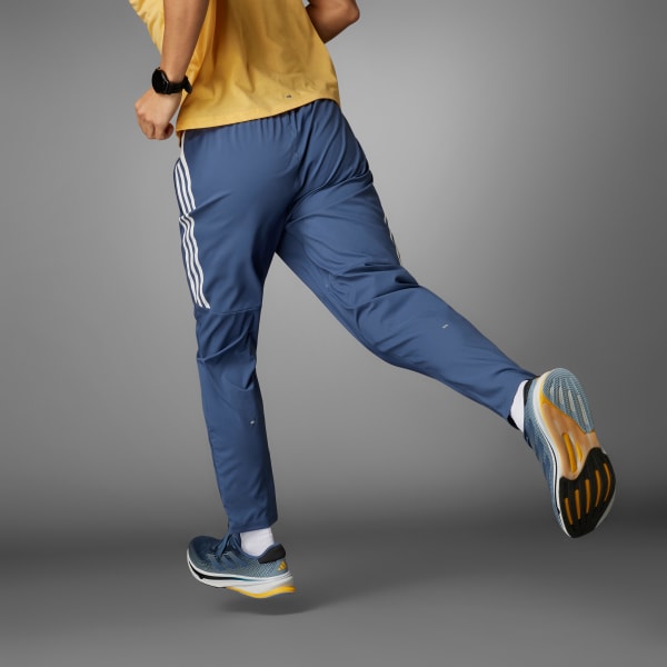 Azul Pantalón Own the Run 3 Rayas