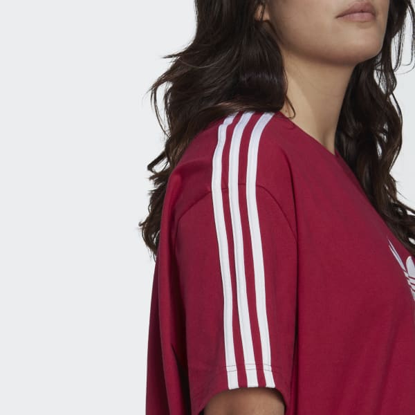 adidas L101219 Womens Burgundy Originals Plus Size Cotton