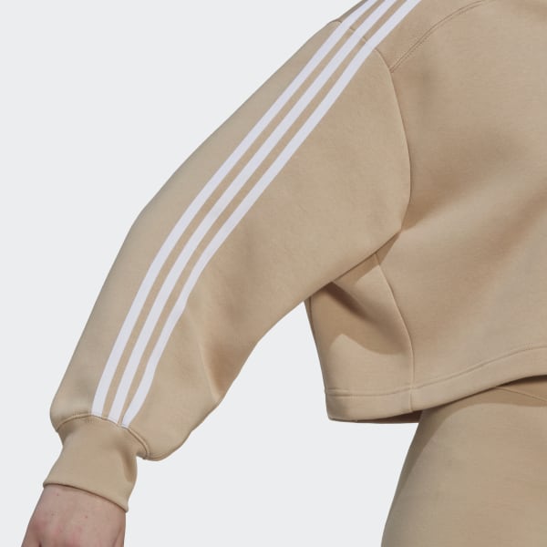 Beige Sudadera con capucha Adicolor Classics Cropped SU088