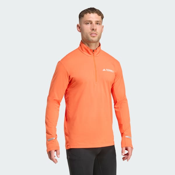Orange Terrex Xperior Half-Zip langærmet